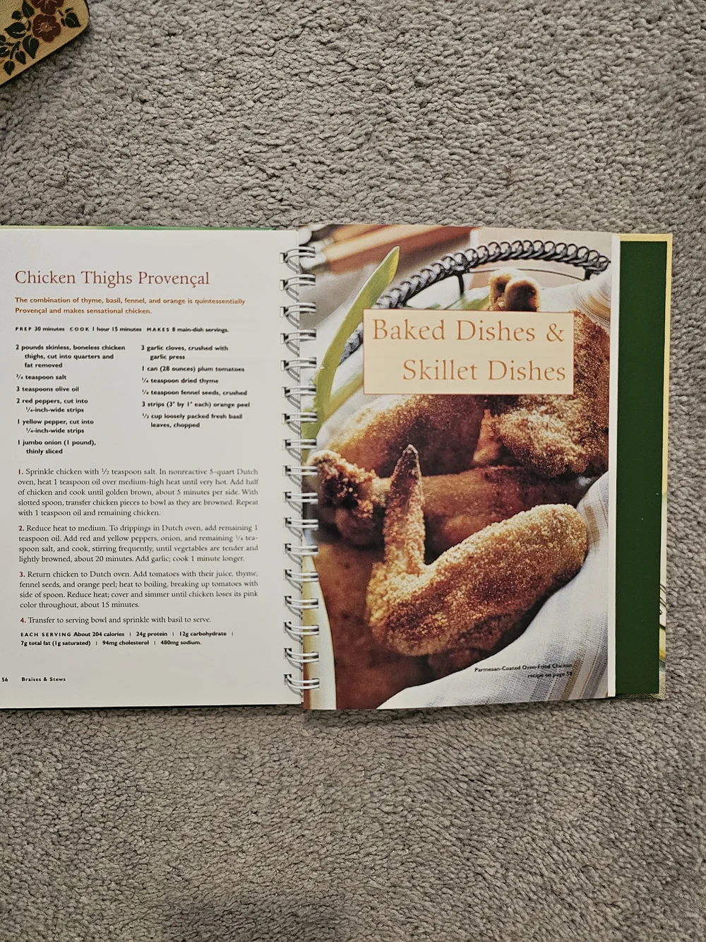 100 Best Chicken Recipes Cookbook - Green Cover And Table Plaque